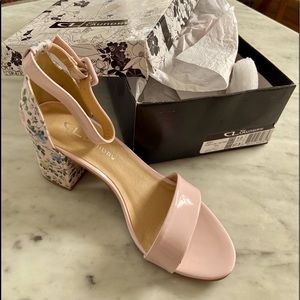 Chinese Laundry pink floral heels